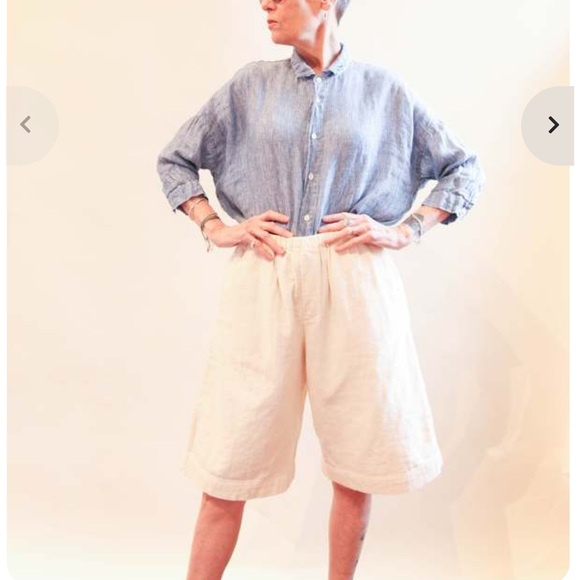 CP Shades Rooney Striped Cotton Blouse Sz M/L Boxy PRISTINE Price firm! - Picture 7 of 14